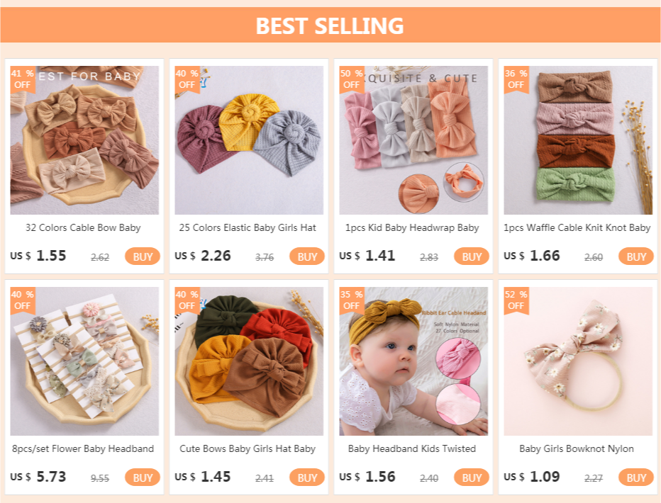 32 Colors Cable Bow Baby Headband for Child Bowknot Headwear Cables Turban for Kids Elastic Headwrap Baby Hair Accessories