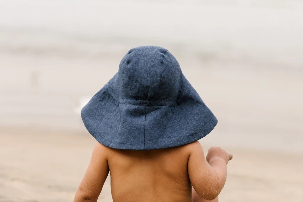 Big Brim Baby Sun Hat Summer Spring Kids Bucket Hat for Girls Boys Cotton Linen Children Cap Beach Travel Kids Hats Caps 2M-4Y